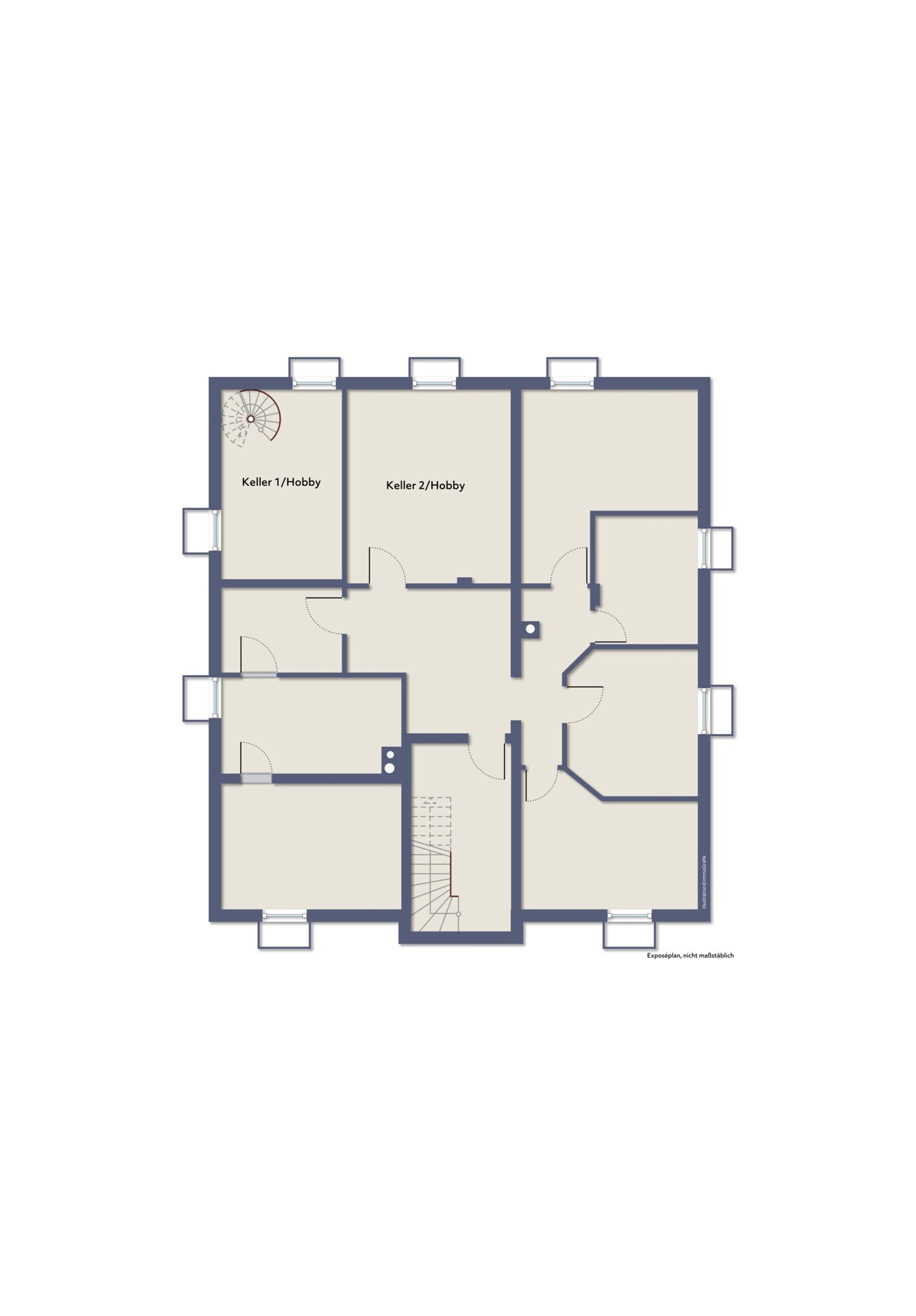 Grundrissvorschlag KG leer