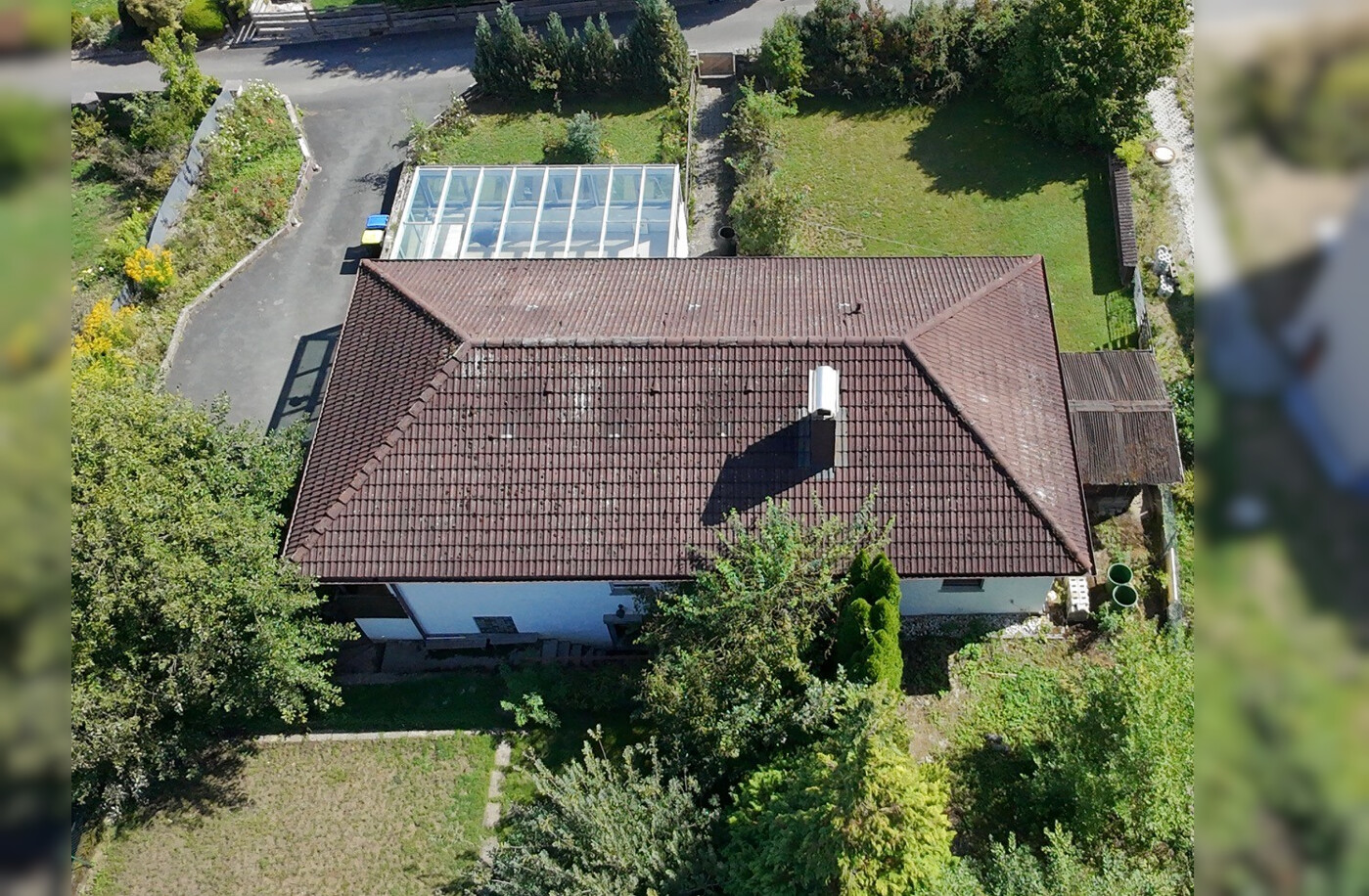 Luftbild - Hinterer Garten