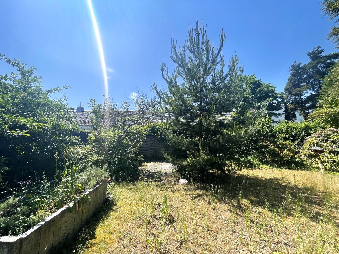 Blick auf die hintere Terrasse
