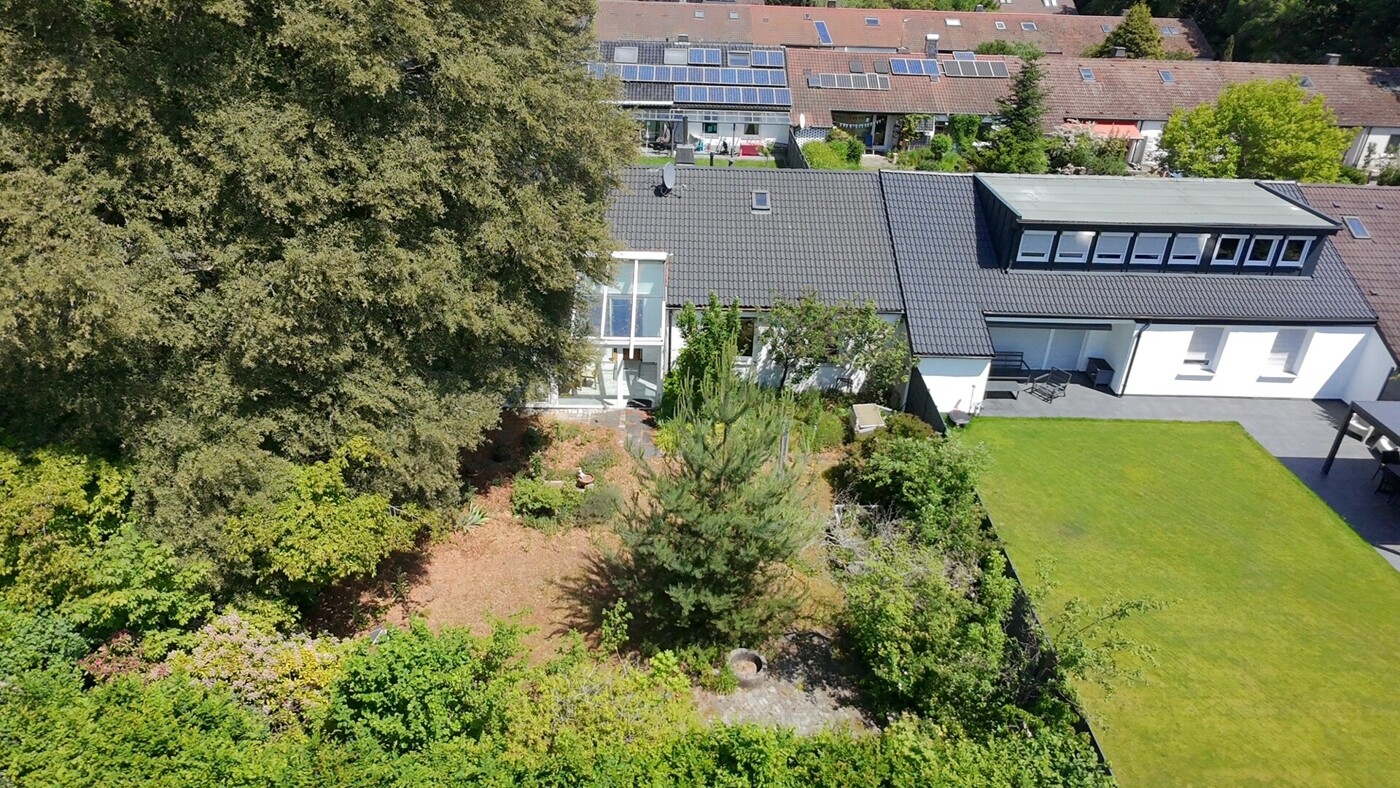Luftbild - Grundstück - Garten