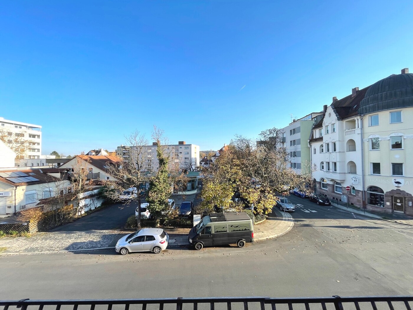 Aussicht aus dem Wohnzimmerfenster