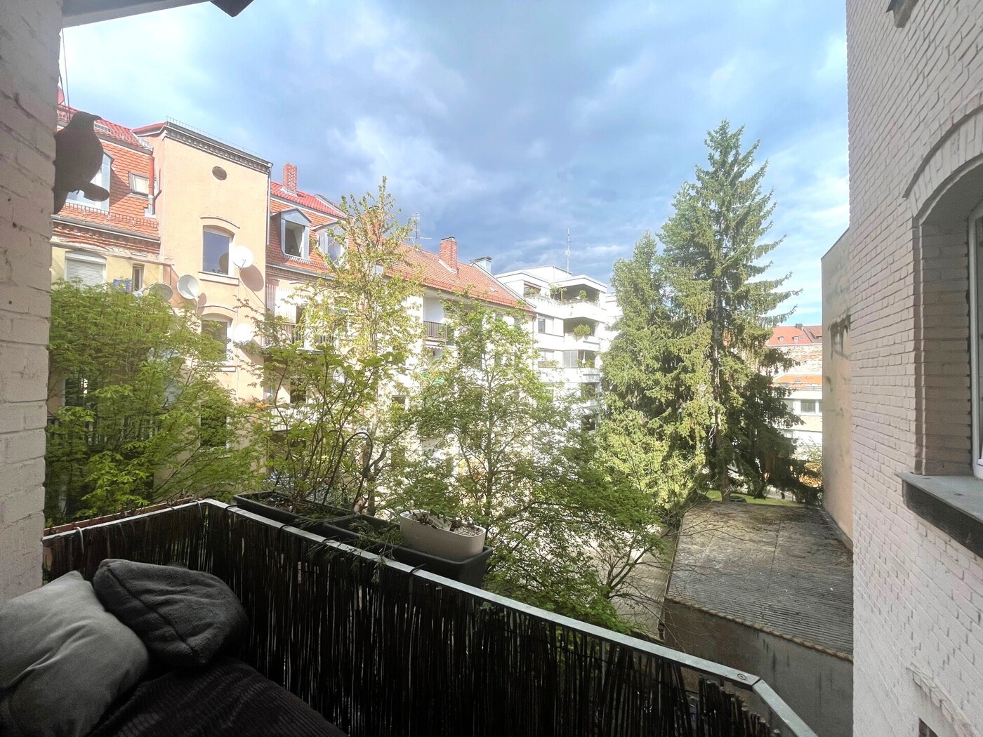 Aussicht vom Balkon