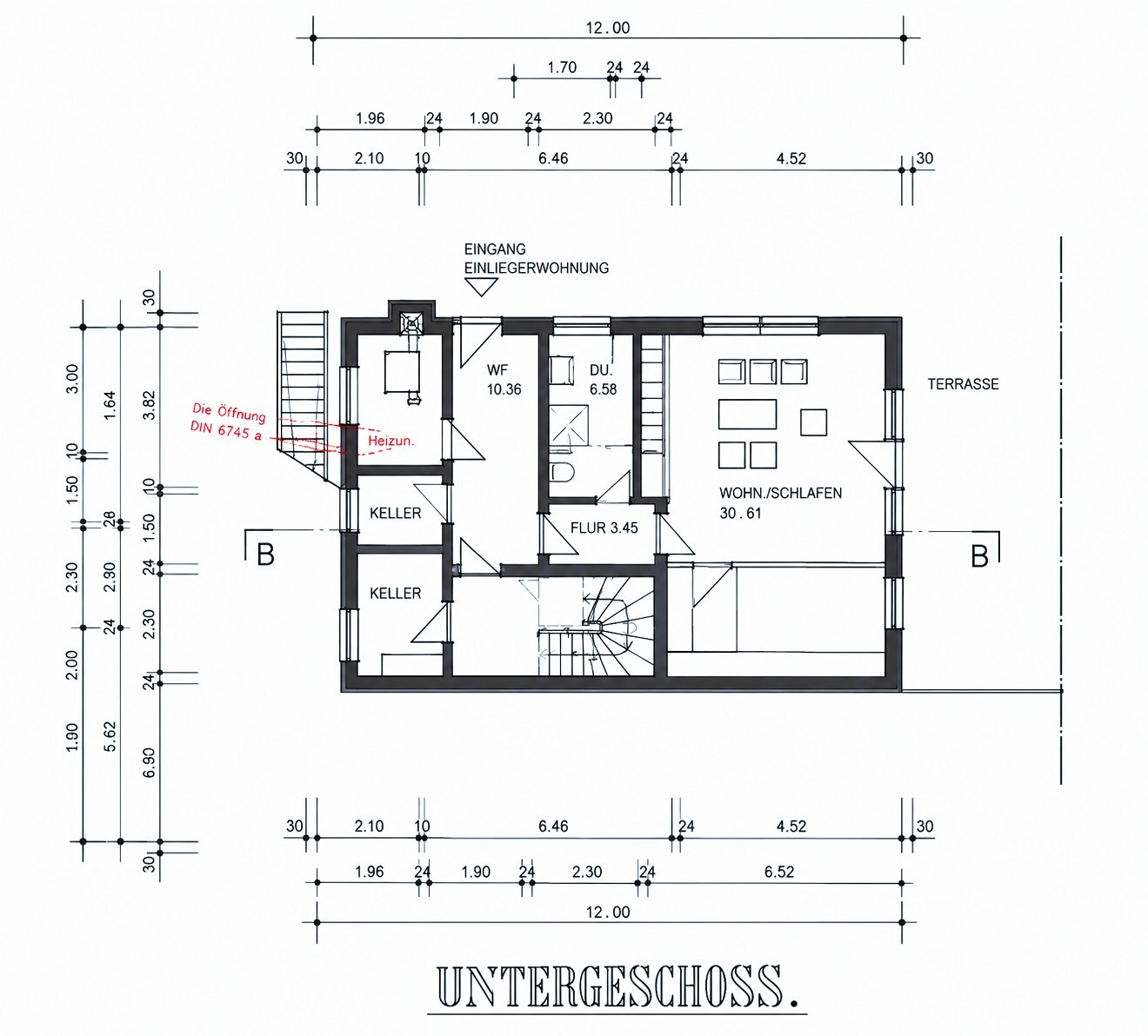 Grundriss Untergeschoss
