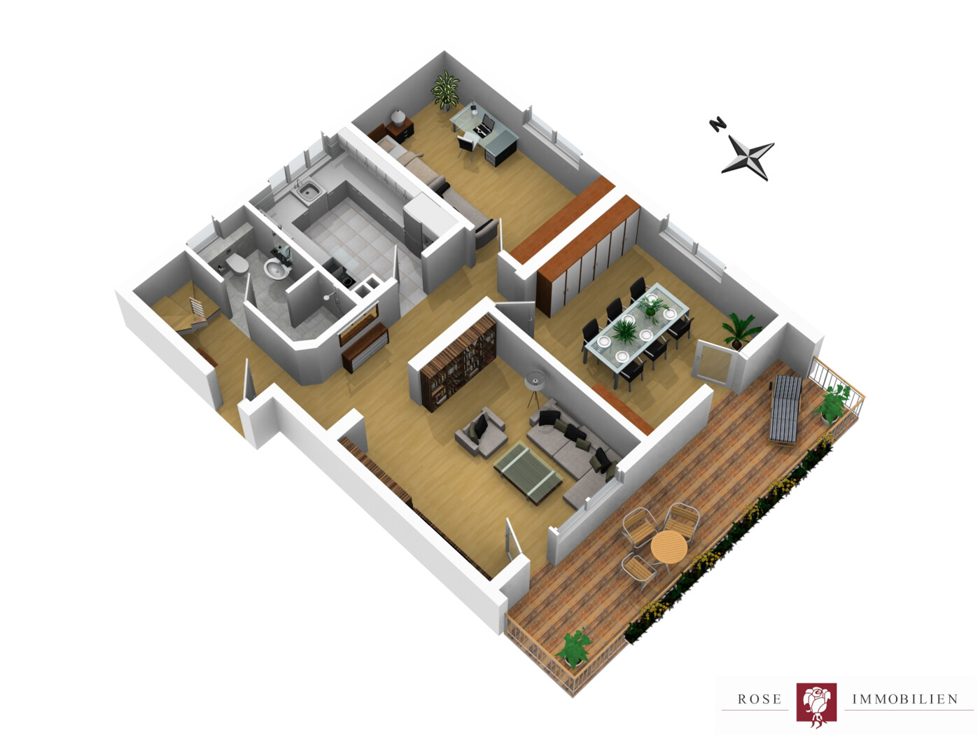Grundriss OG (unverbindliche Illustration)
