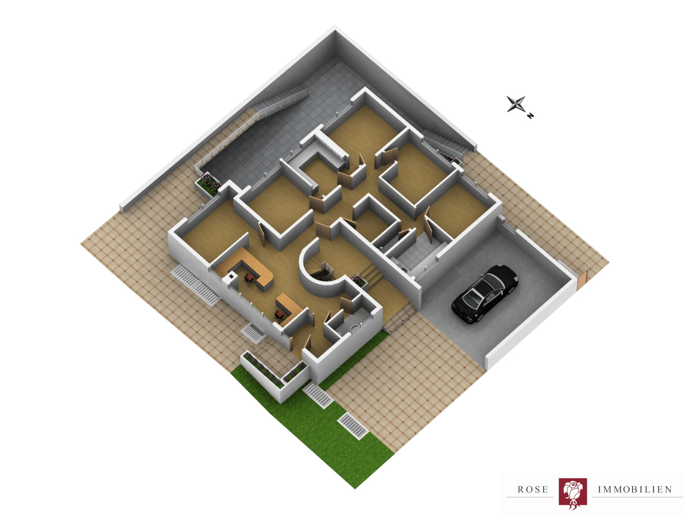Grundriss EG - Gewerbeeinheit (unverbindliche Illustration)