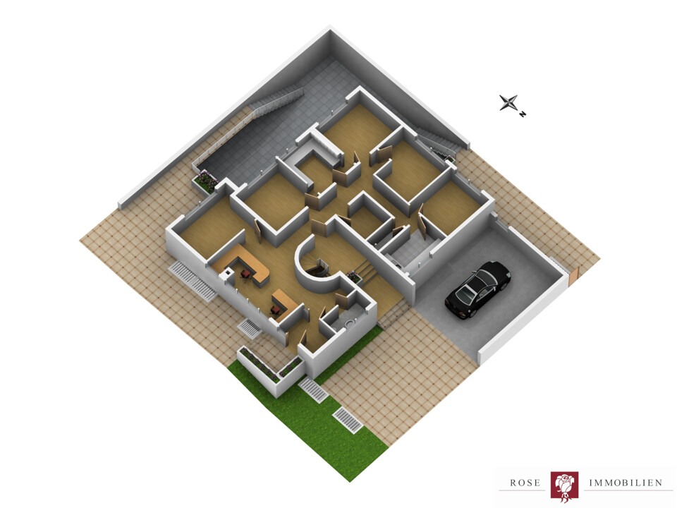 Grundriss EG - Gewerbeeinheit (unverbindliche Illustration)