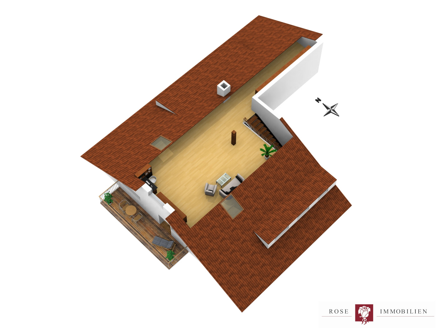 Grundriss Studio (unverbindliche Illustration)