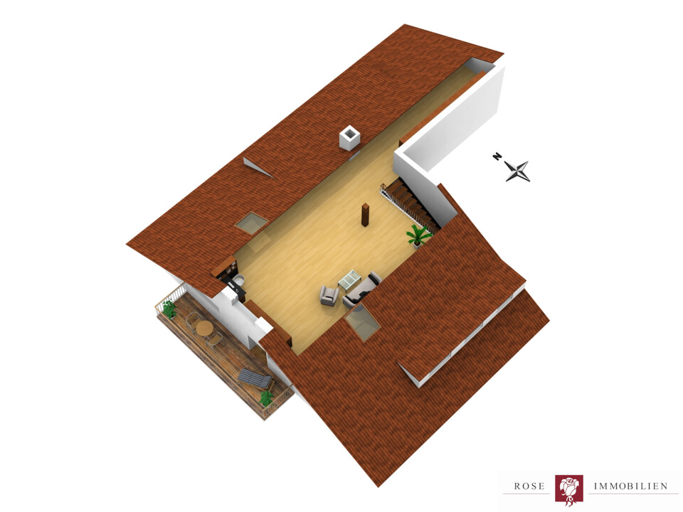 Grundriss Studio (unverbindliche Illustration)