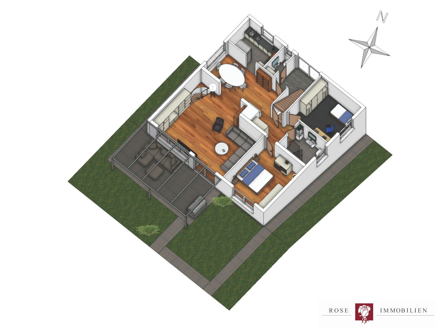 Grundriss EG (unverbindliche Illustration)