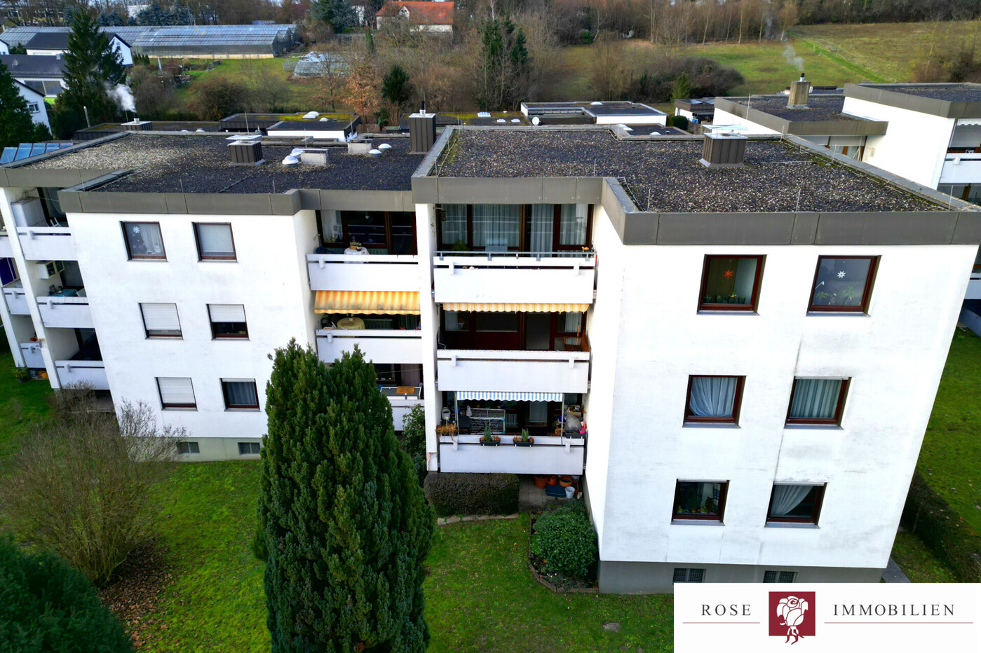 Drohnenansicht Balkon