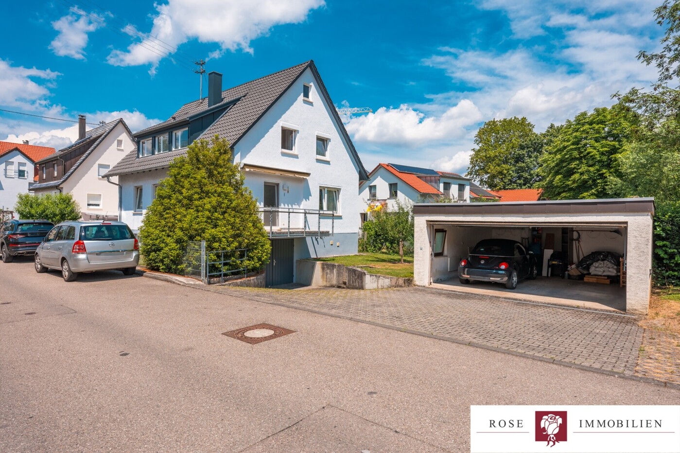 Ansicht Süd mit Garage