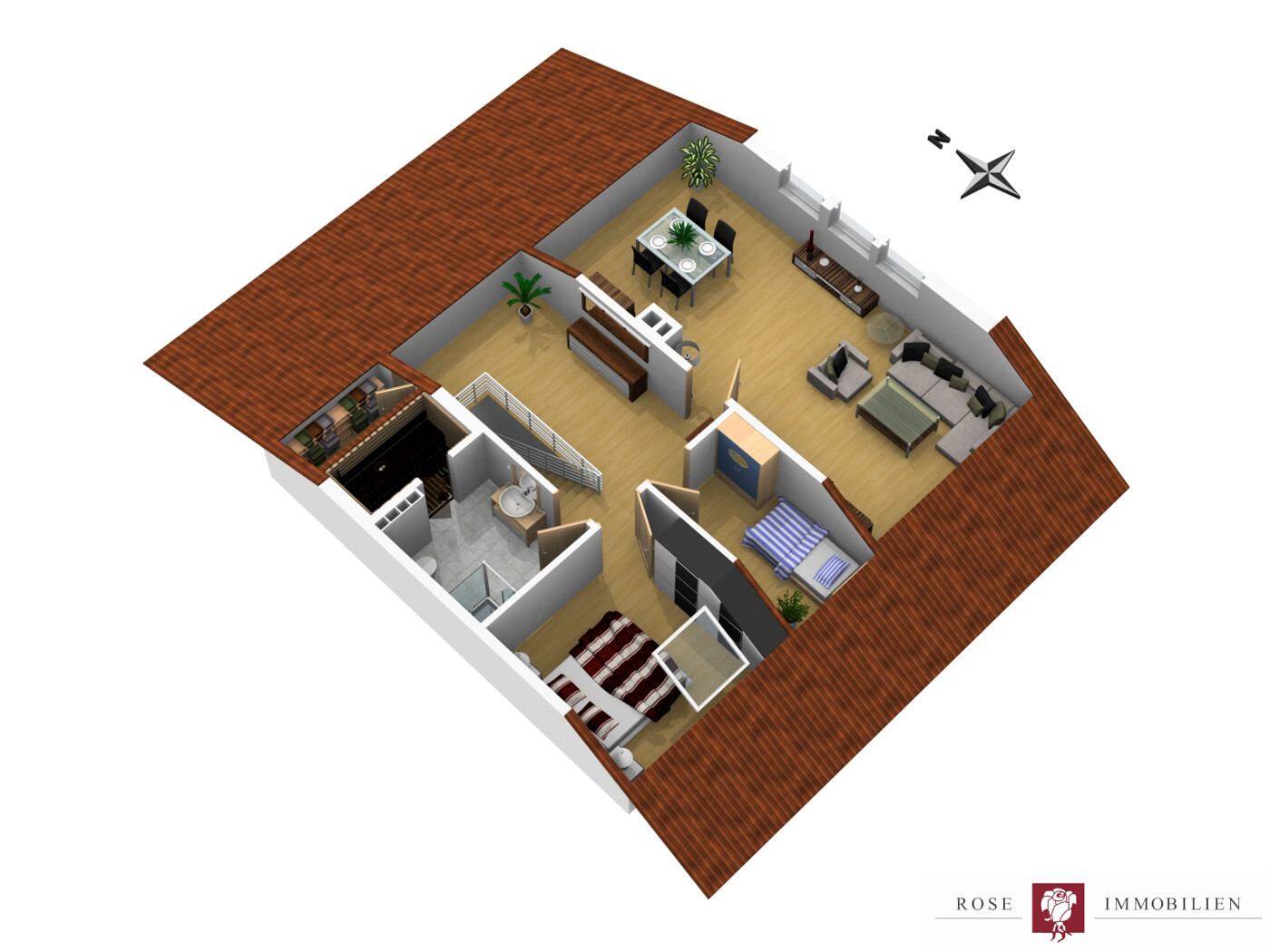 Grundriss DG (unverbindliche Illustration)