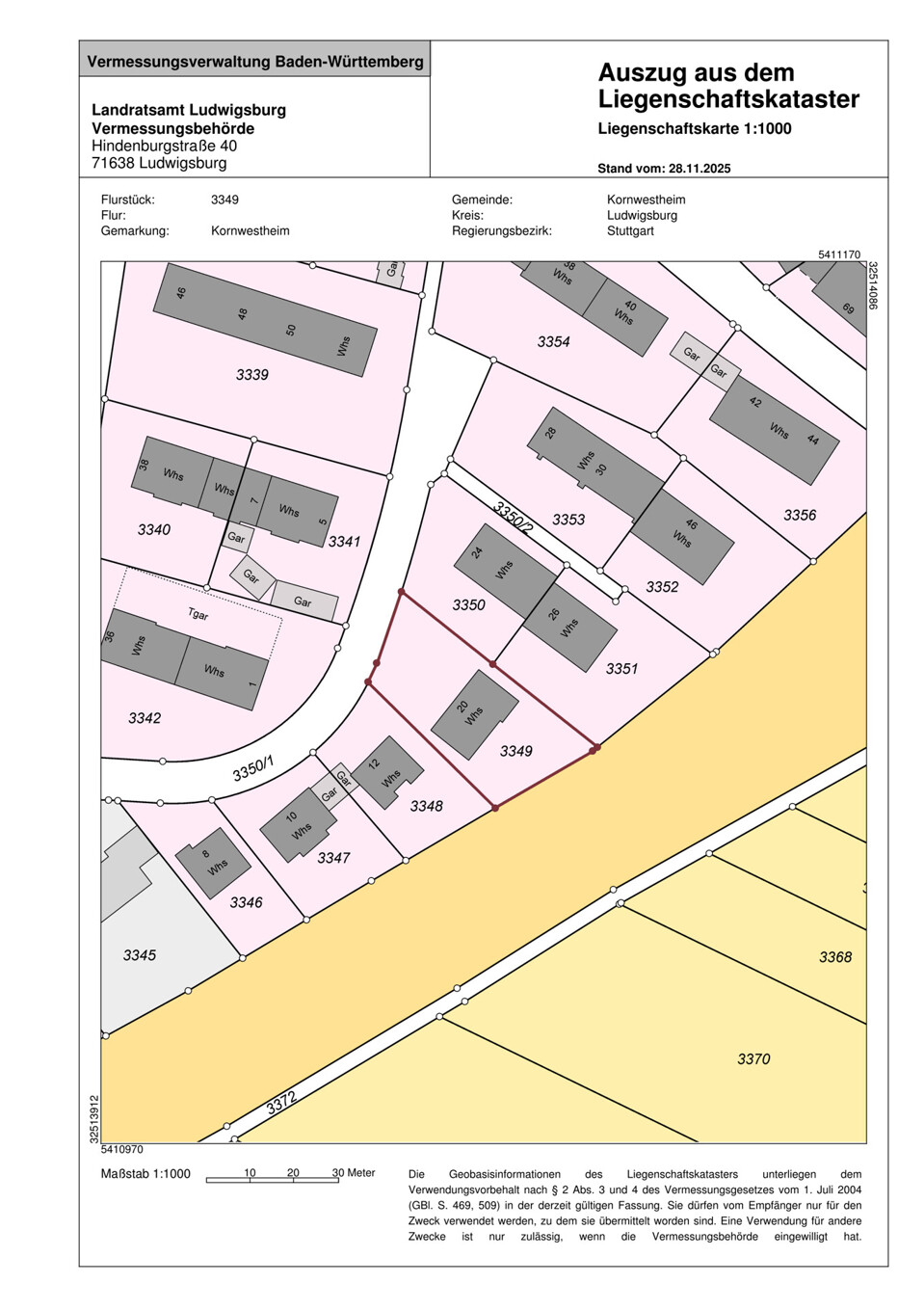 L380 - Lageplan (o. Straßennamen)