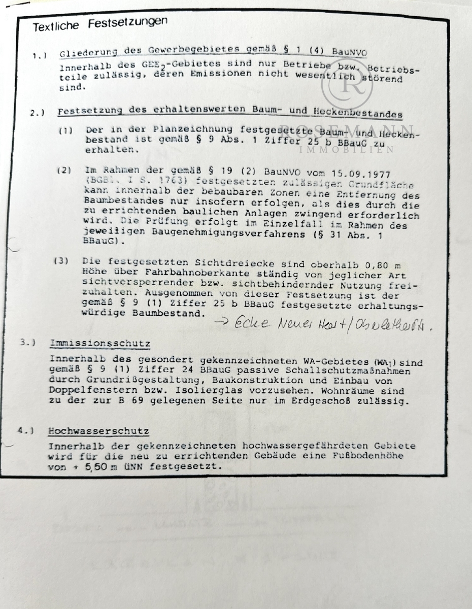 B-Plan Zusatz
