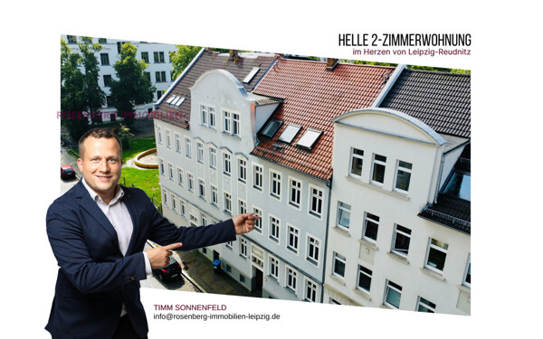 Helle & gut vermietete 2-Zimmerwohnung inkl. Bad mit Badewanne mitten in Reudnitz