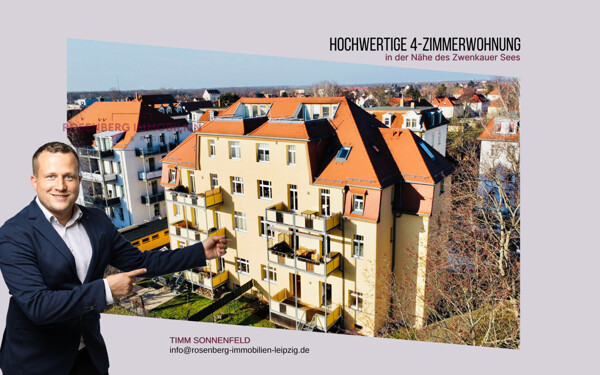4-Zimmerwohnung in ruhiger Lage in der Nähe des Zwenkauer Sees! 2 KFZ-Stellplätze inklusive