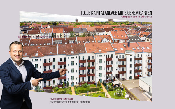 Hochwertige 3-Zimmerwohnung inkl. eigenem Garten & KFZ-Stellplatz im Herzen von Leipzig-Stötteritz