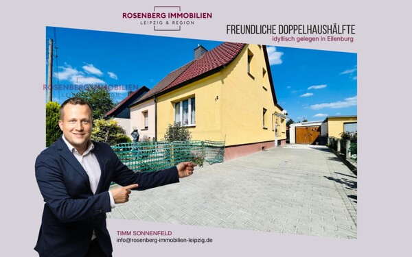 Charmante Doppelhaushälfte mit Garten & Garage in Eilenburg