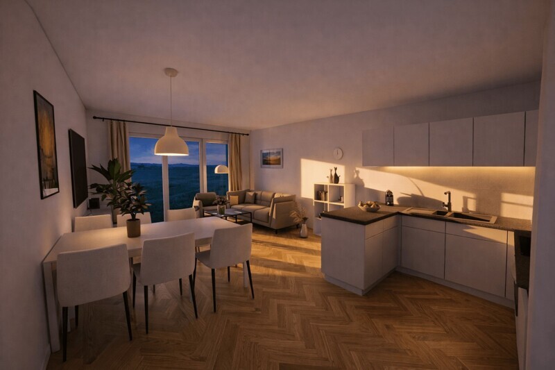 6360_Stürzelberger Str. 36_Visualisierung Wohnraum Wohnung Nr. 4