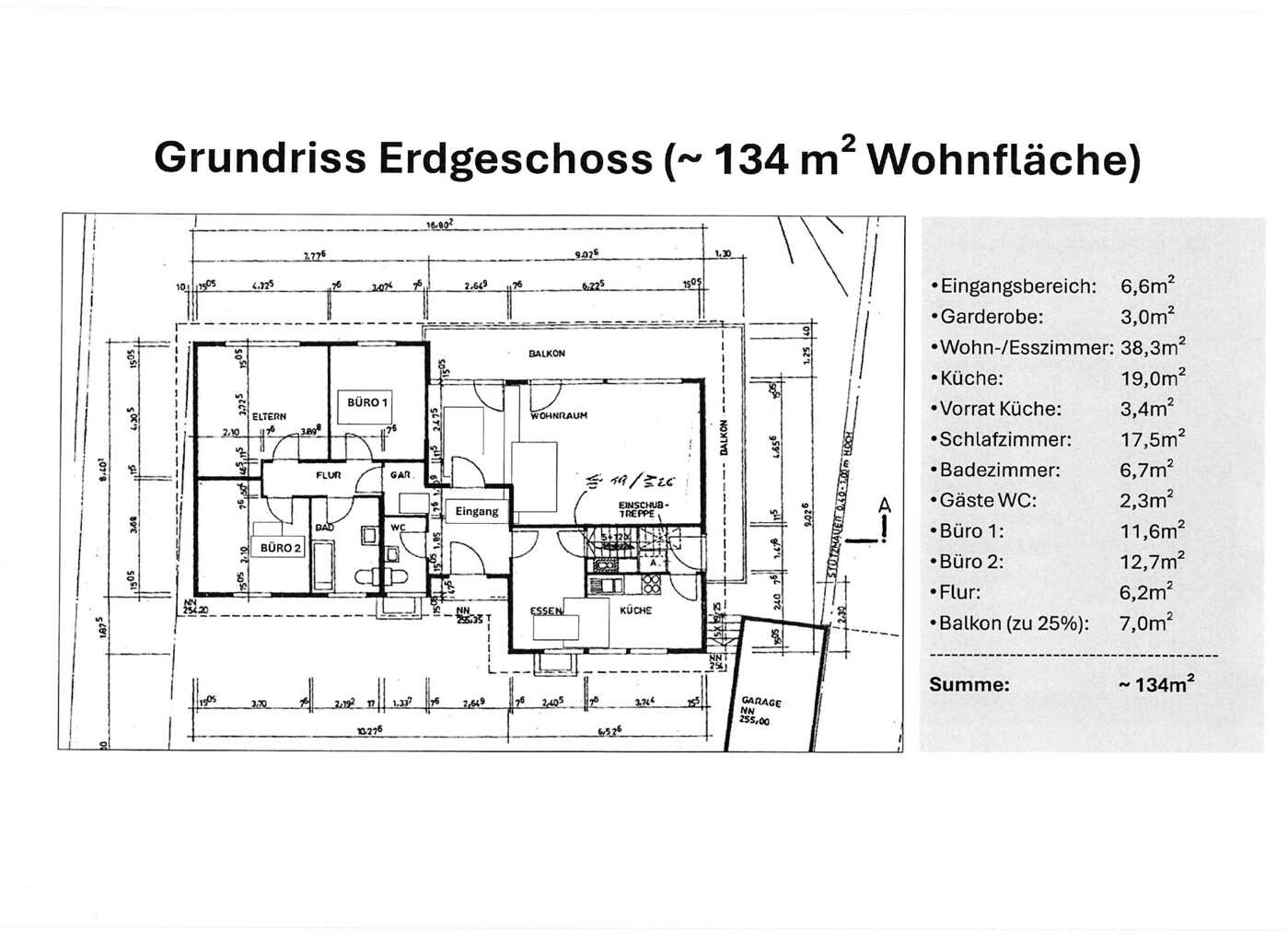 Grundriss Erdgeschoss