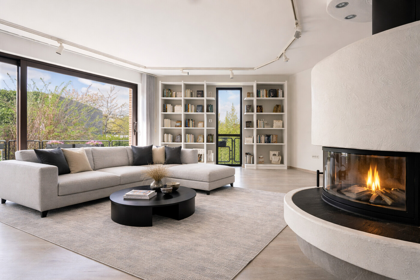 Wohnzimmer staged