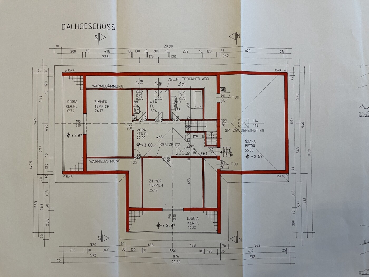 Grundriss Obergescho