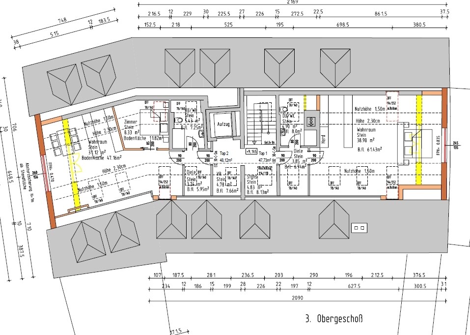 Grundriss 3. OG Neu