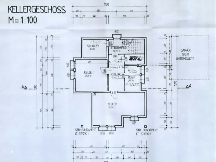 Grundriss Keller
