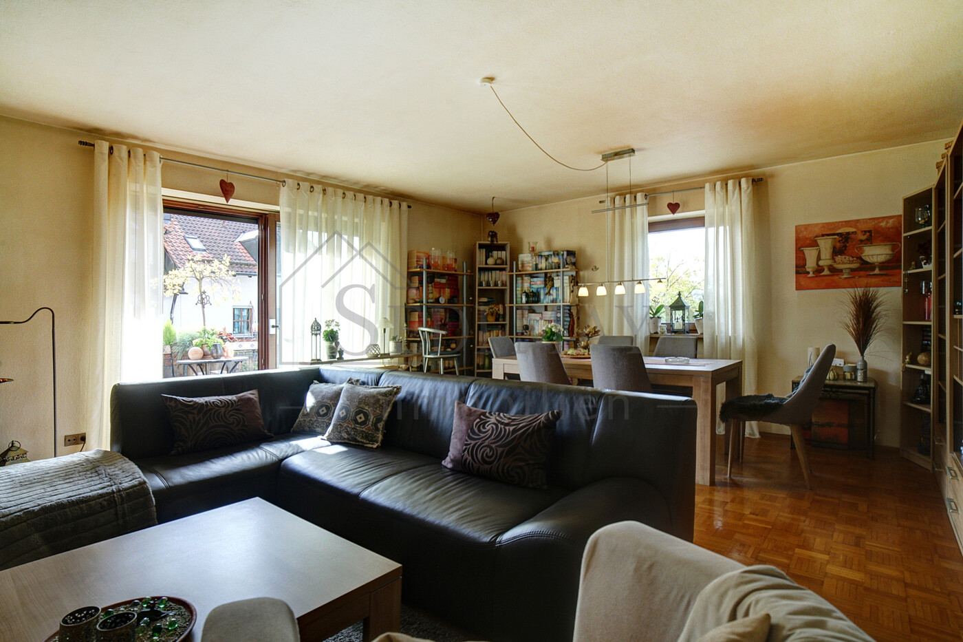 Ansicht Wohnung 4 Wohnzimmer 1