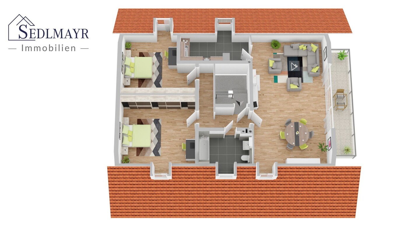 Grundriss Wohnung 5 DG