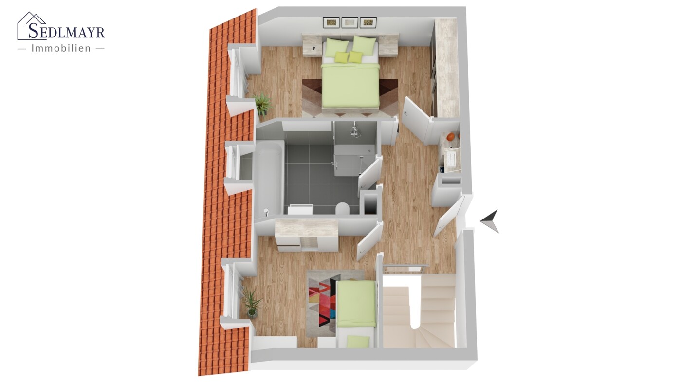 Grundriss Obergeschoss 4