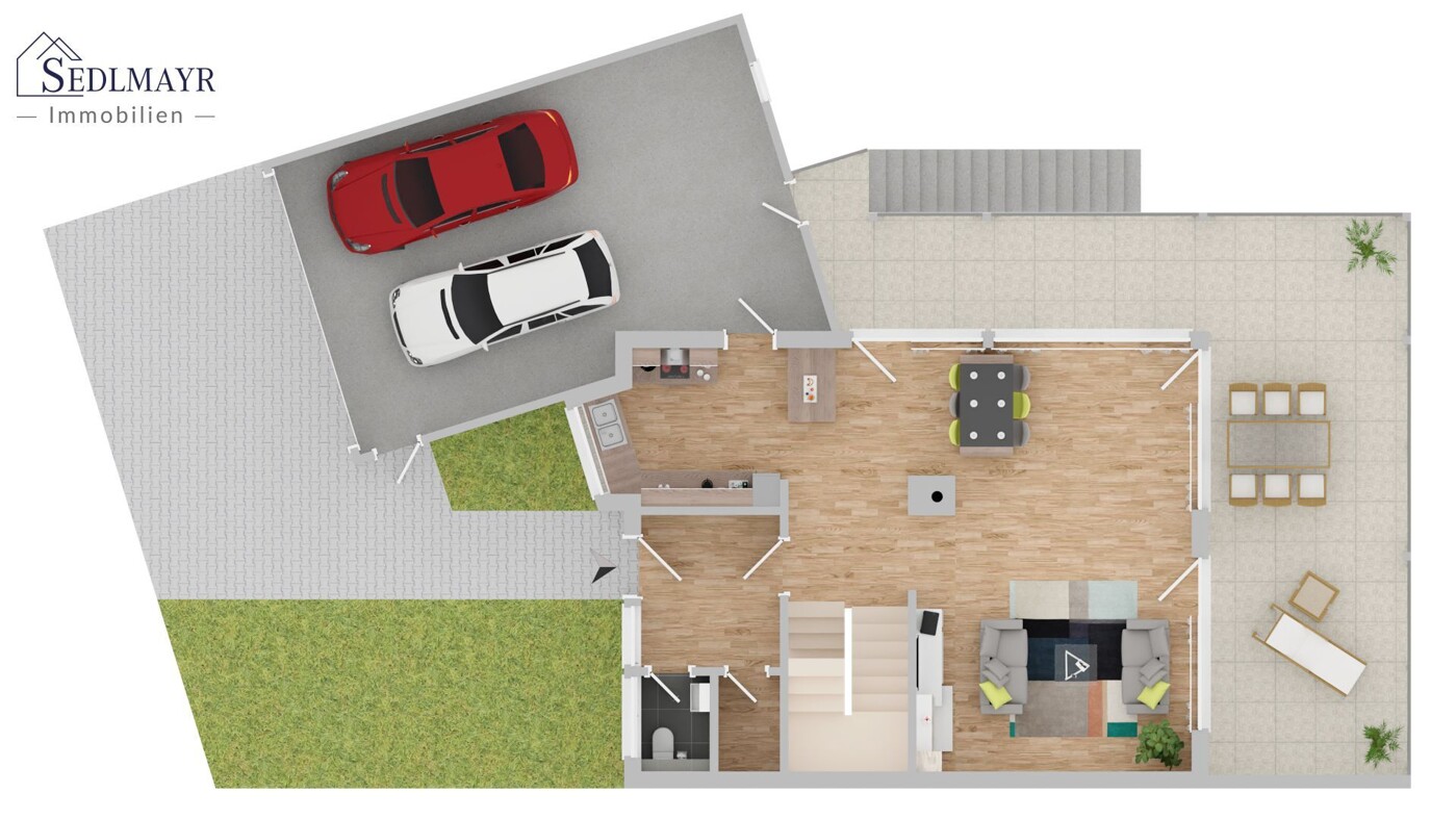 Grundriss EG - Genehmigter Bauantrag