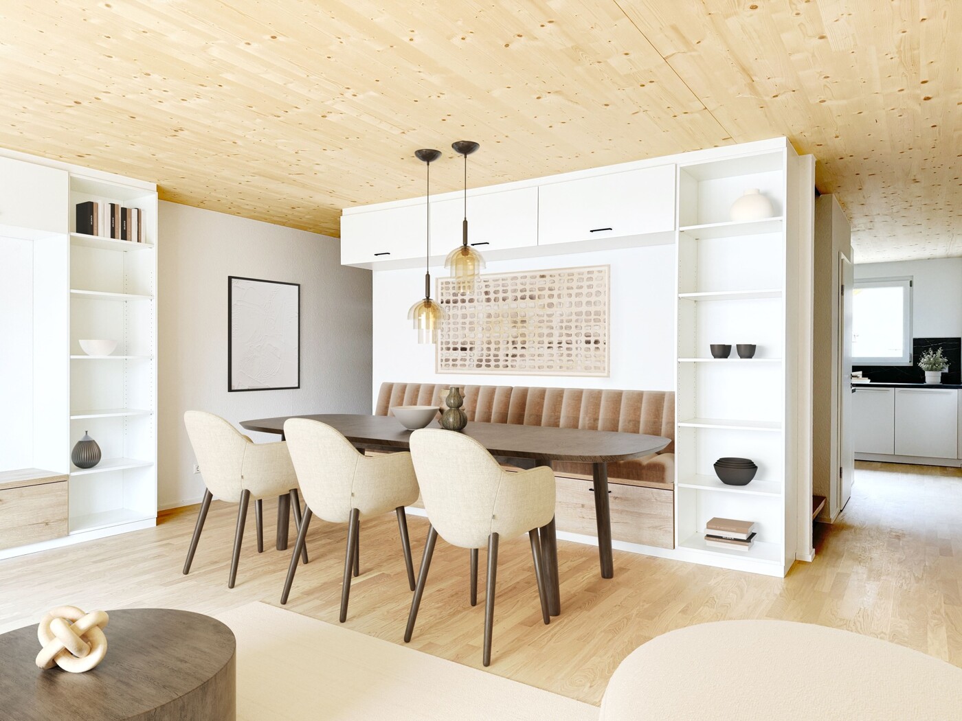 Ansicht 2 EG Wohn- und Essbereich