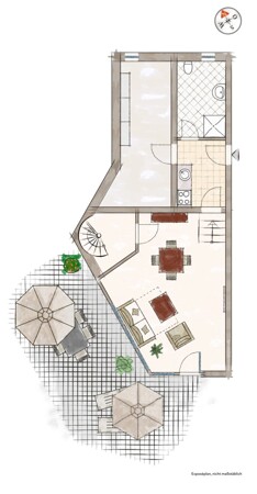 Schematischer Grundriss