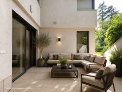 Patio möbliert