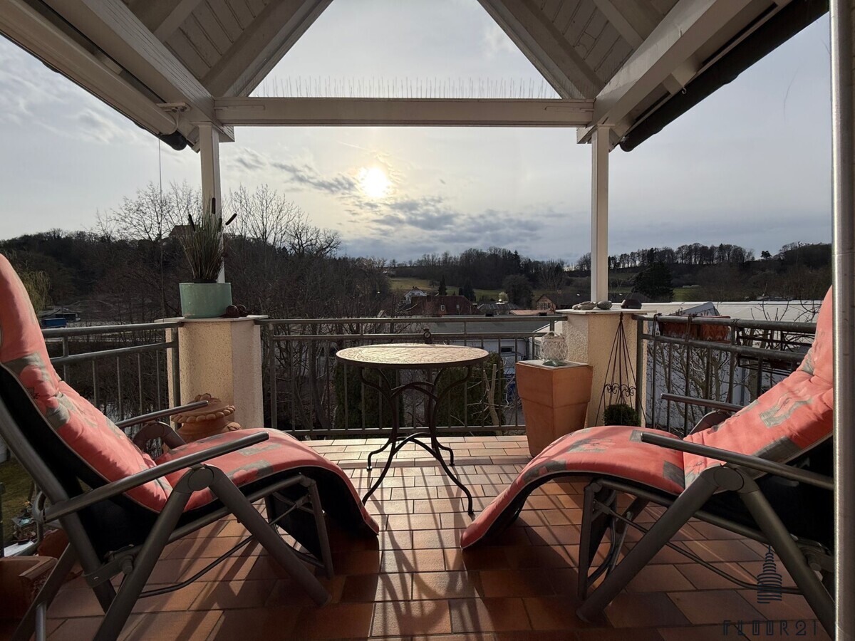 Blick vom Balkon 