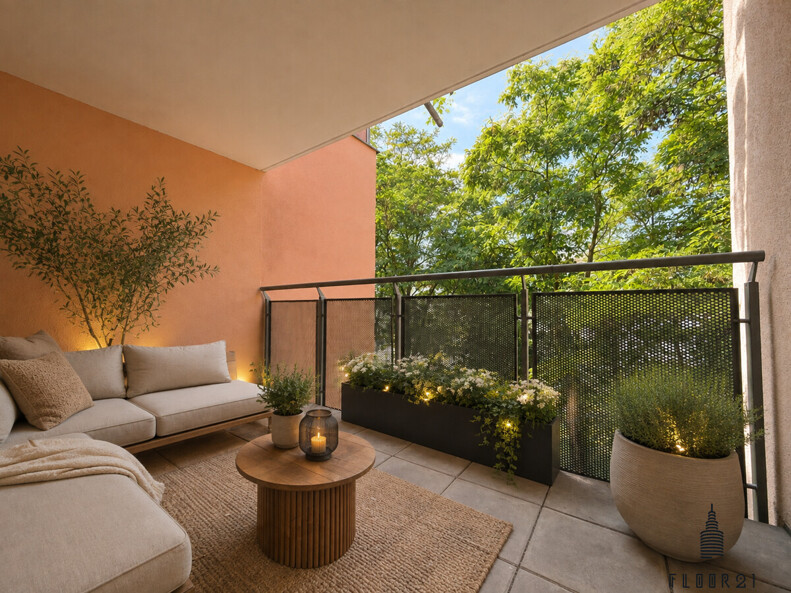 Visualisierung Balkon