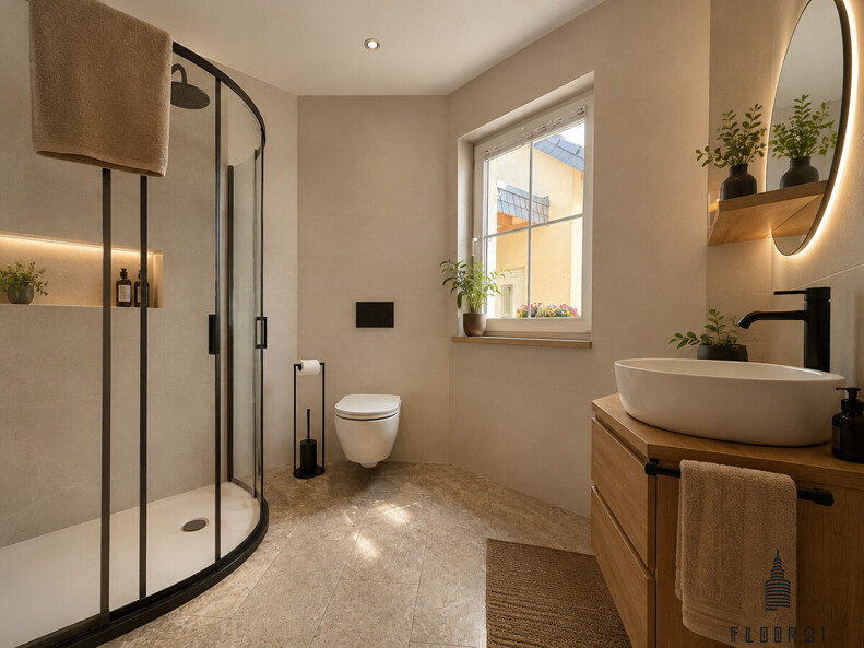 Gäste-Bad mit Dusche Inspiration