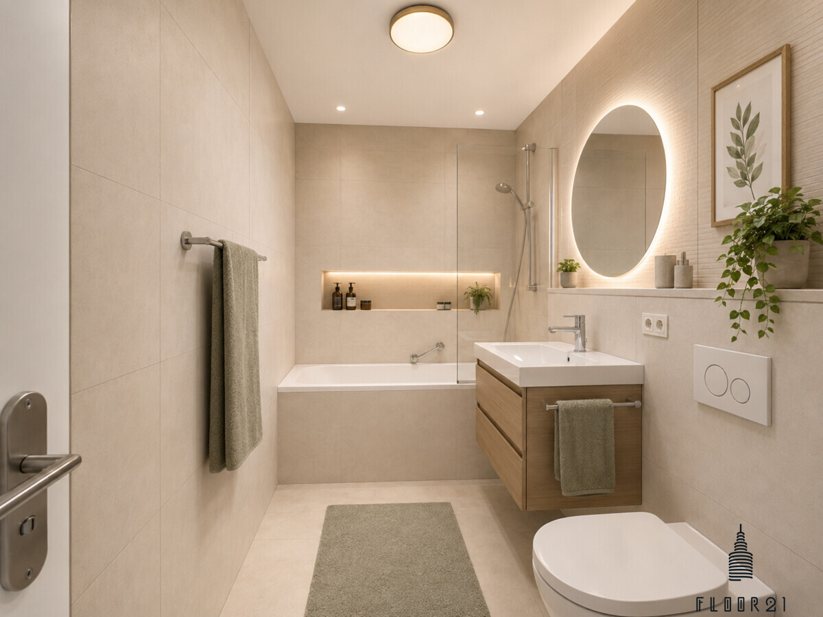 Badezimmer visualisiert