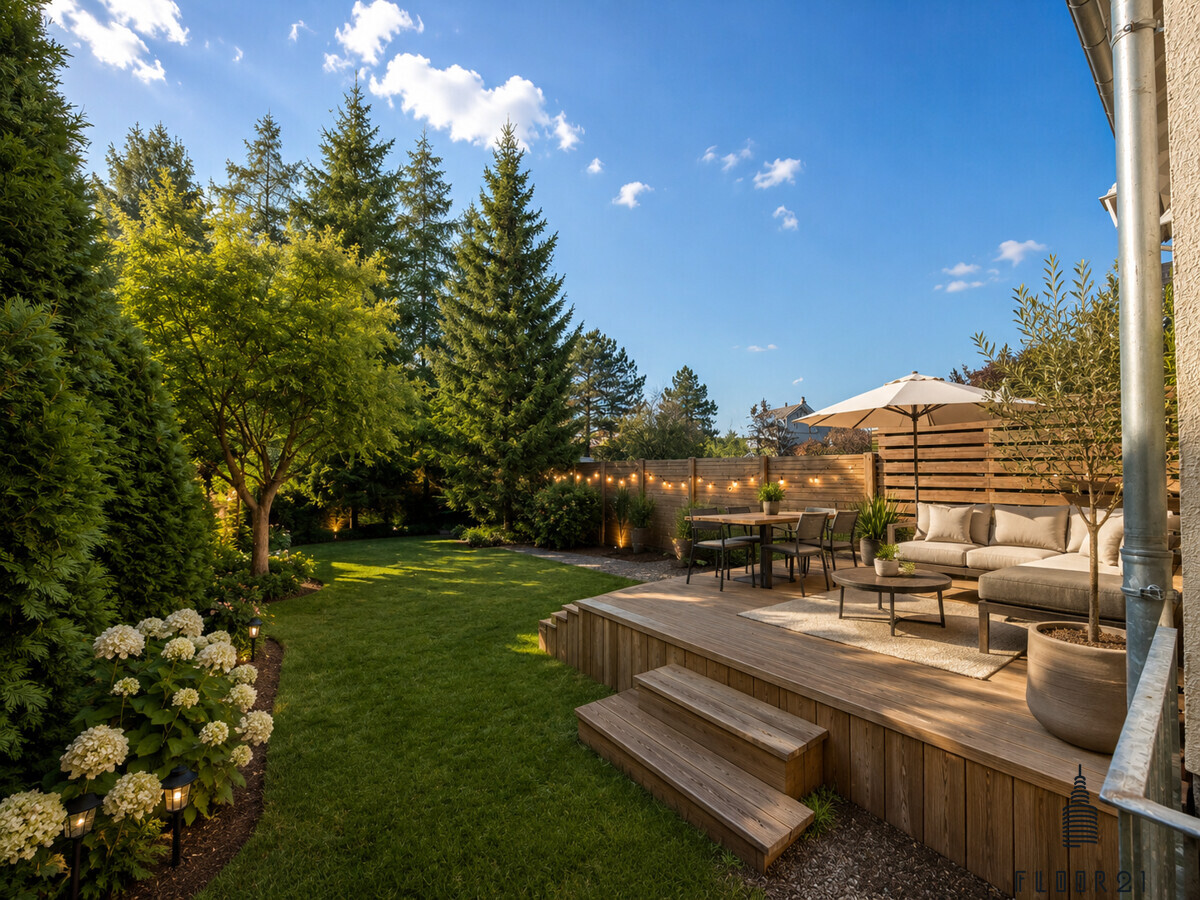 Visualisierung Garten