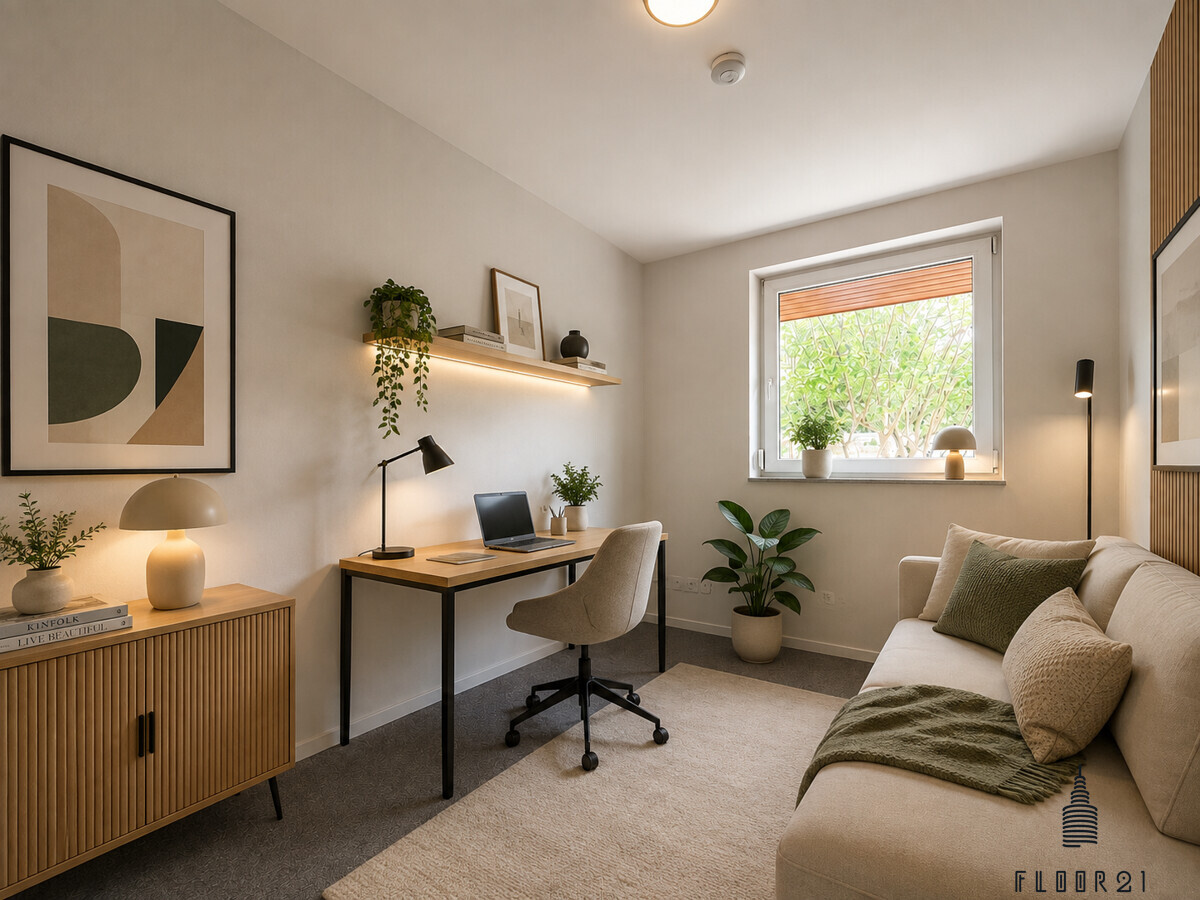 Visualisierung Gästezimmer/Büro