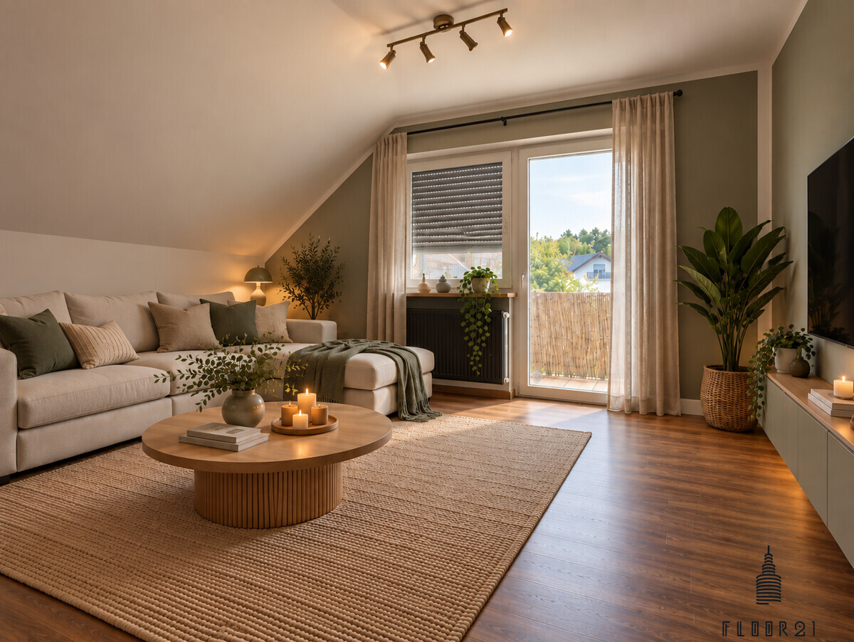 Wohnzimmer OG KI-Visualisierung