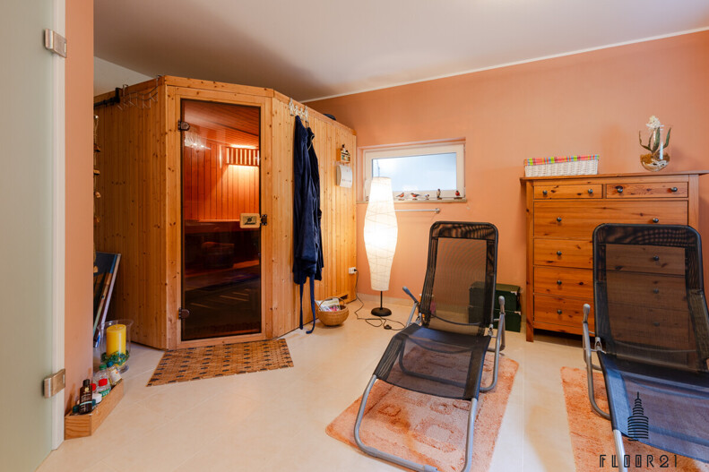 Sauna im Keller