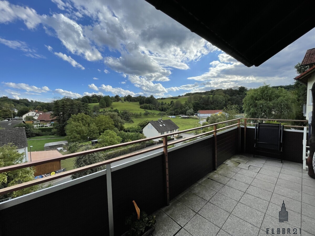 Balkon im Erdgeschoss