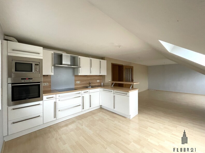 Küche im Dachgeschoss