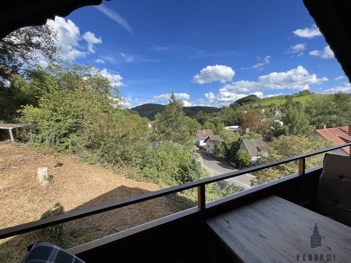 Aussicht Balkon im Dachgeschoss