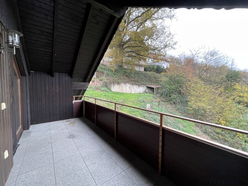 Balkon im Dachgeschoss