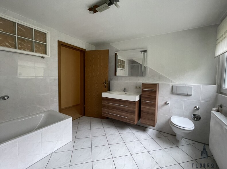 Tageslichtbad im Dachgeschoss