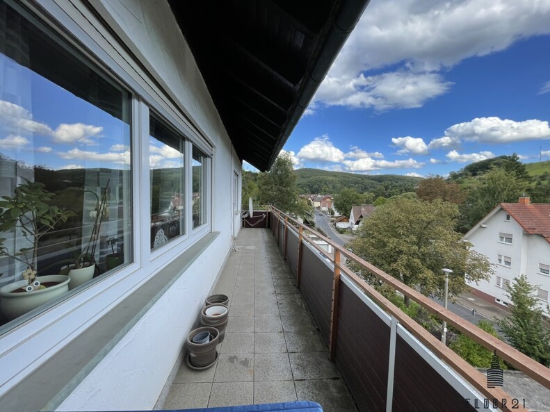 Balkon im Erdgeschoss