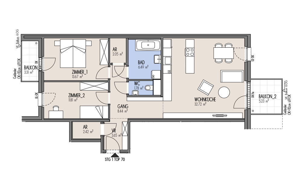 NordGlck - Mehr Raum fr weniger Geld - 3 Zimmer ? perfekt geschnitten -TOP 01-070 /  / 1210 Wien / Bild 1